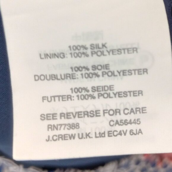 J. Crew Silk Paisley Smocked Waist Dress - Picture 9 of 10